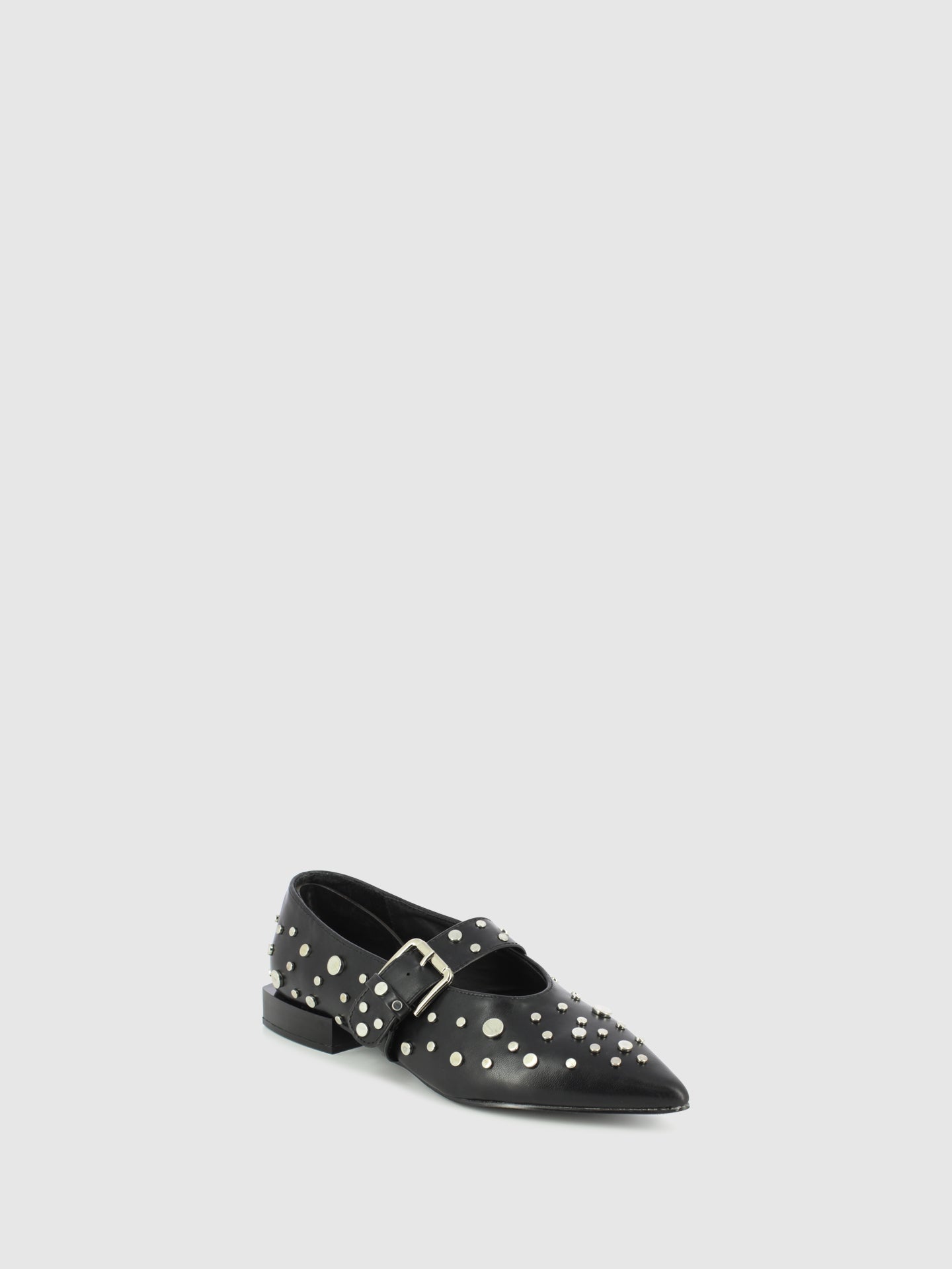 Top3 Sapatos com Fivela em Preto